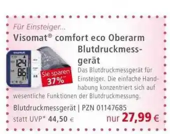 Apotal Visomat comfort eco oberarm blutdruckmessgerät Angebot