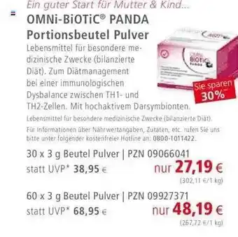 Apotal Omni-biotic panda portionsbeutel pulver Angebot