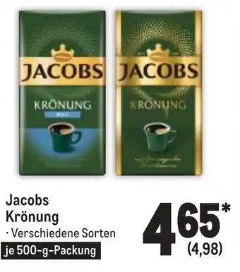 METRO Jacobs Kronung Kaffee 500g Angebot