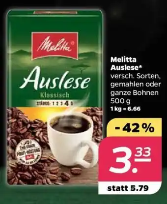 NETTO Melitta Auslese 500g Angebot