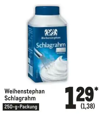 METRO Weihenstephan Schlagrahm 250g Angebot