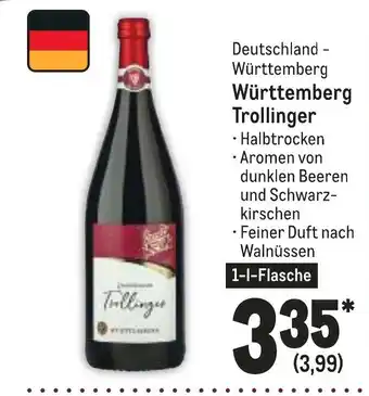 METRO Wurttemberg Trollinger 1L Angebot