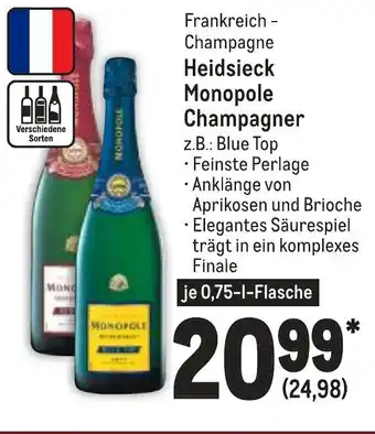 METRO Heidsieck Monopole Champagner 750ml Angebot