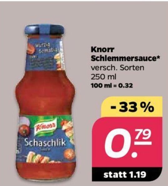 Knorr Schlemmersauce 250ml Angebot bei NETTO