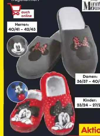 Netto Marken-Discount Minnie mouse damen hausschuhe Angebot