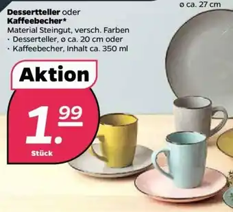 NETTO Dessertteller oder Kaffeebecher Angebot