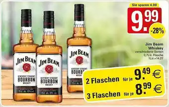 WEZ Jim beam whiskey Angebot