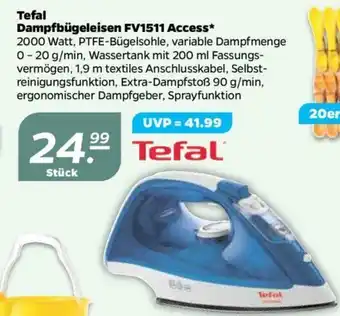 NETTO Tefal Dampfbügeleisen FV1511 Access Angebot