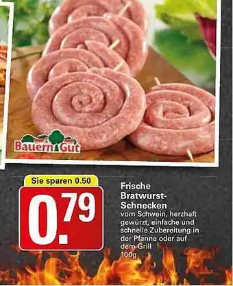 WEZ Frische bratwurst schnecken Angebot