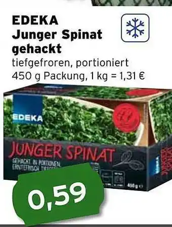 CAP Markt Edeka junger spinat gehackt Angebot