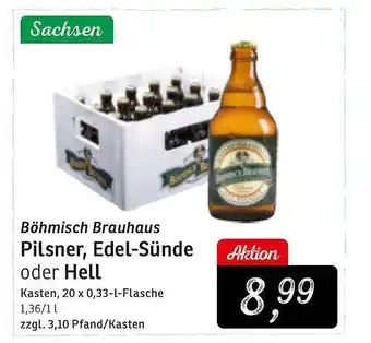 KONSUM Böhmisch brauhaus pilsner, edel sünde oder hell Angebot