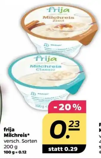 NETTO Frija Milchreis 200g Angebot