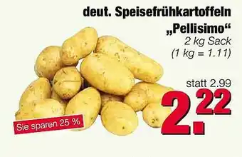 Edeka Scherer Speisefrühkartoffeln „Pellisimo” 2kg Angebot