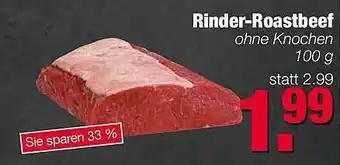 Edeka Scherer Rinder Roastbeef 100g Angebot