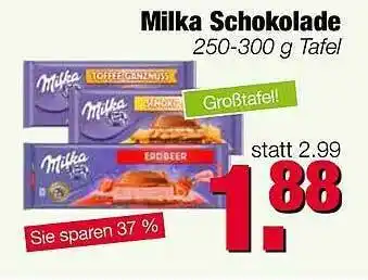 Edeka Scherer Milka Schokolade 250-300g Angebot