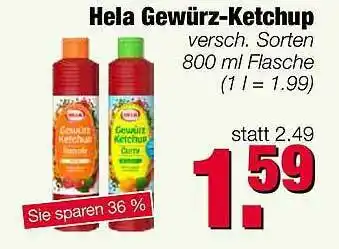 Edeka Scherer Hela Gewürz Ketchup 800ml Angebot