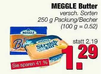 Edeka Scherer Meggle Butter 250g Angebot