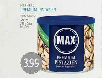 Edeka Struve Max Kiene Premium Pistazien 225g Angebot