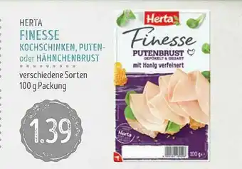 Edeka Struve Herta Finesse Kochschinken, Puten Oder Hähnchenbrust 100g Angebot