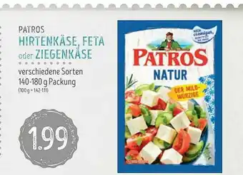 Edeka Struve Patros Hirtenkäse, Feta Oder Ziegenkäse 140-180g Angebot