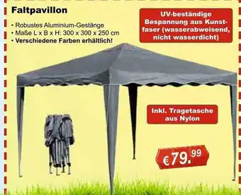 Stabilo Fachmarkt Faltpavillon Angebot