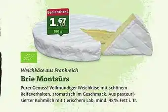 Ebl Naturkost Brie montsûrs weichkäse aus frankreich Angebot