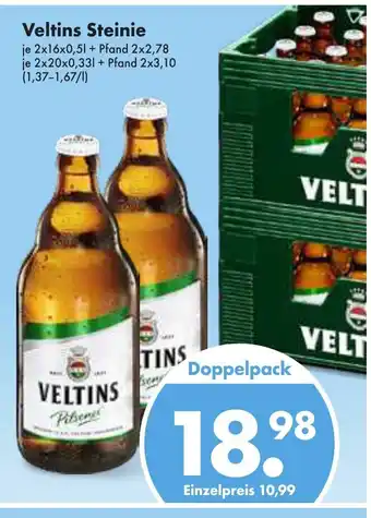 Trink und Spare Veltins Steinie 2*16*500ml/2*20*330ml Angebot