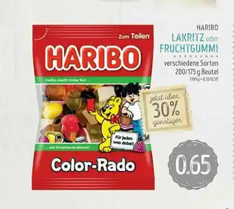 Edeka Struve Haribo Lakritz Oder Fruchtgummi 200/175g Beutel Angebot