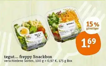 tegut Freppy Snackbox 175g Angebot