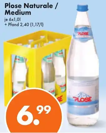 Trink und Spare Plose Naturale / Medium 6*1L Angebot