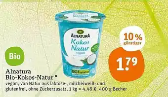 tegut Alnatura Bio-kokos-natur 400g Angebot