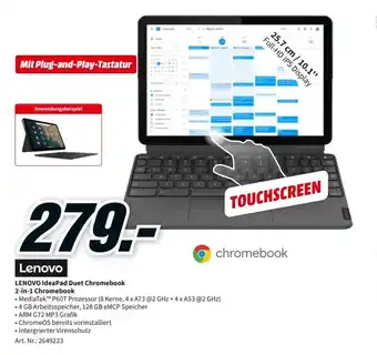 MediaMarkt Lenovo Chromebook IdeaPad Duet 2in1 Angebot