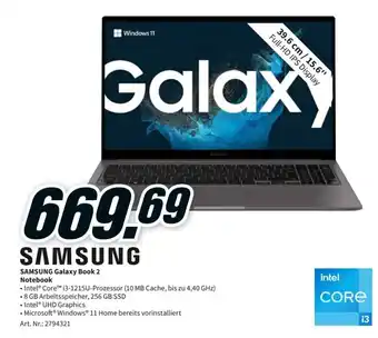 MediaMarkt Samsung Notebook Galaxy Book 2 Angebot