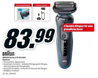 MediaMarkt Braun Rasierer Series 5 | 50-B1200S Angebot