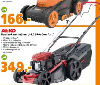 Globus Baumarkt Al-Ko Benzin-Rasenmaher | 46.0 SP-A Comfort Angebot