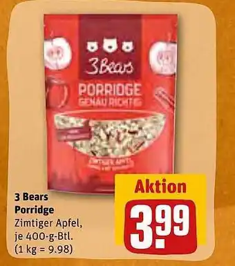 REWE 3 bears porridge Angebot