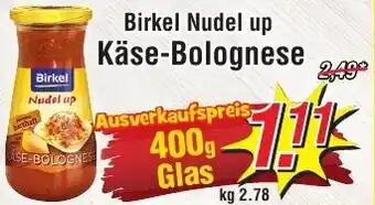 Wiglo Wunderland Birkel Nudel up Käse Bolognese 400 g Glas Angebot