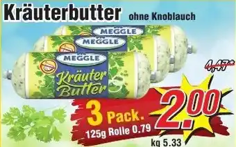 Wiglo Wunderland Meggle Kräuterbutter ohne Knoblauch 125 g Rolle Angebot