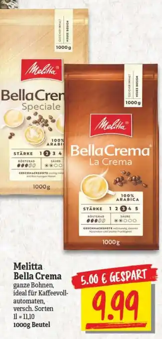 NP Discount Melitta Bella Crema 1000g Beutel Angebot