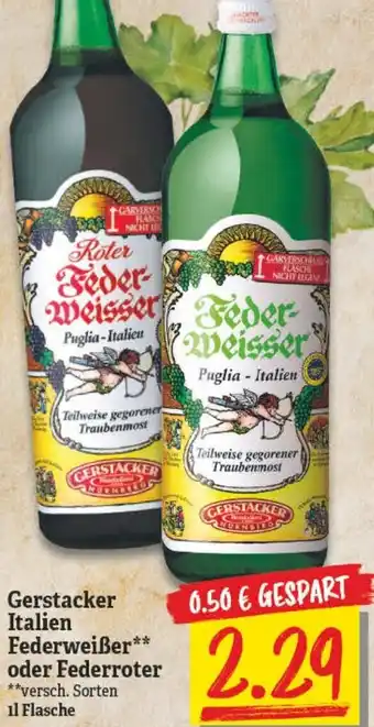 NP Discount Gerstacker Italien Federweißer oder Federroter 1L Flasche Angebot