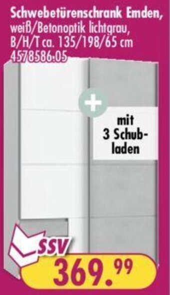 Möbel Boss Schwebetürenschrank Emden Angebot
