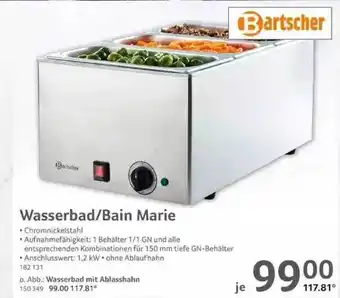 Selgros Bartcher wasserbad-bain marie Angebot