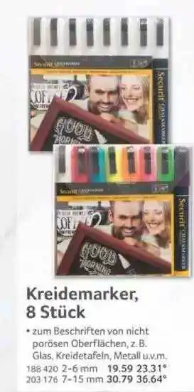 Selgros Kreidemarker 8 stuck Angebot