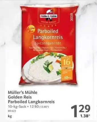 Selgros Muller's muhle golden reis parboiled langkornreis Angebot