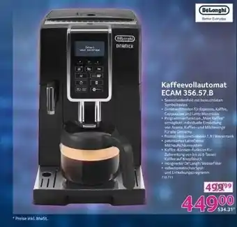 Selgros Delonghi kaffeevollautomat ecam 356.57.b Angebot