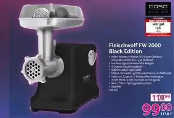 Selgros Fleischwolf fw 2000 black edition Angebot