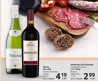 Selgros Torres vin sol, mederaño de freixenet z.b tinto Angebot