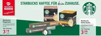 Selgros Starbucks nespresso, starbucks dolce gusto Angebot