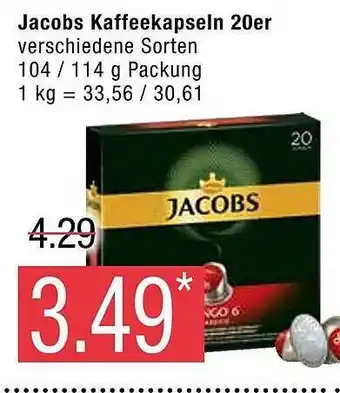 Marktkauf Jacobs kaffeekapseln 20er Angebot