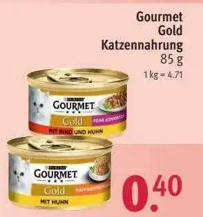 Rossmann Gourmet gold katzennahrung Angebot